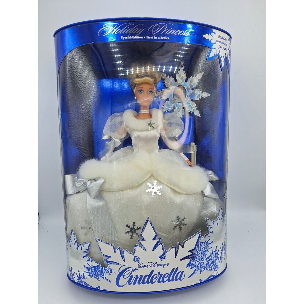 57)RARE Disney Holiday Princess Cinderella Barbie Special Edition 1996 Mattel